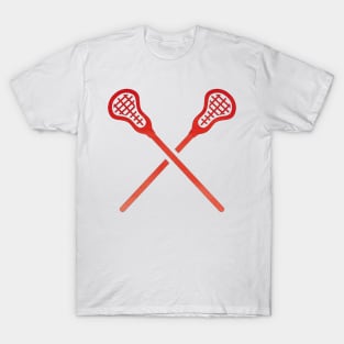 Lacrosse Stick Red T-Shirt